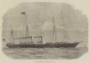 Die neue Dampfyacht Osborne des Prinzen von Wales